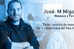 José. M Migoya, responsable del equipo de Malware y Forense  de Entelgy Innotec Security ha impartido un taller sobre ‘análisis de malware’ en la Universidad del País Vasco