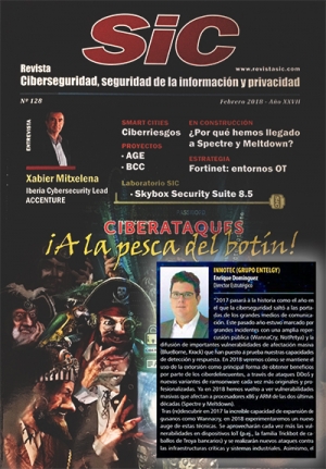 Enrique Domínguez, InnoTec (Grupo Entelgy), habla de los retos de la ciberseguridad en 2018 para la revista SIC