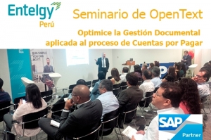 Gran acogida del Seminario organizado por SAP y Entelgy Perú