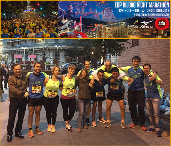 Entelgy Ibai participa en la EDP Bilbao Night Marathon