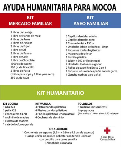 Entelgy en Colombia - Cruz Roja - Ayuda Humanitaria Mocoa