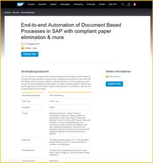 End-to-End Automation of Document Based Processes with SAP Digital Content Processing