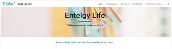 Entelgy en Perú - Site colaborativo de google Entelgy Life