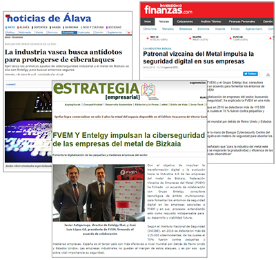 Alianza Entelgy y FVEM para impulsar la ciberseguridad de las empresas del metal en Vizcaya